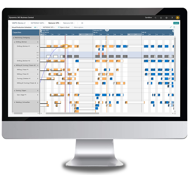 Visual Production Scheduler