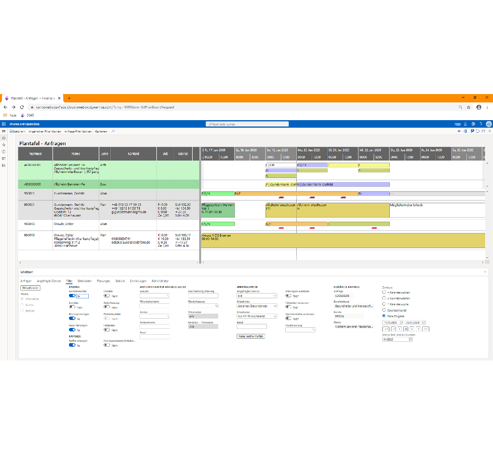 Visual Scheduling Widget